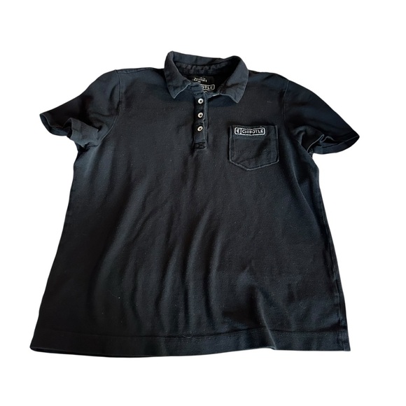 Loomstate Black Short Sleeve Polo Shirt - Picture 1 of 4